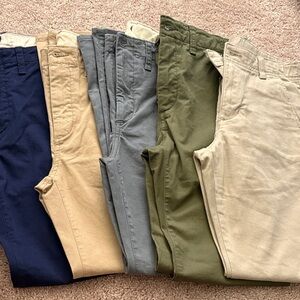 GAP Kids Casual Pants Set - Navy, Tan, Gray, Green, Cream